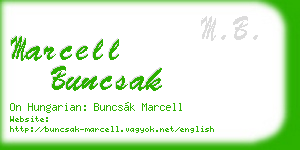 marcell buncsak business card